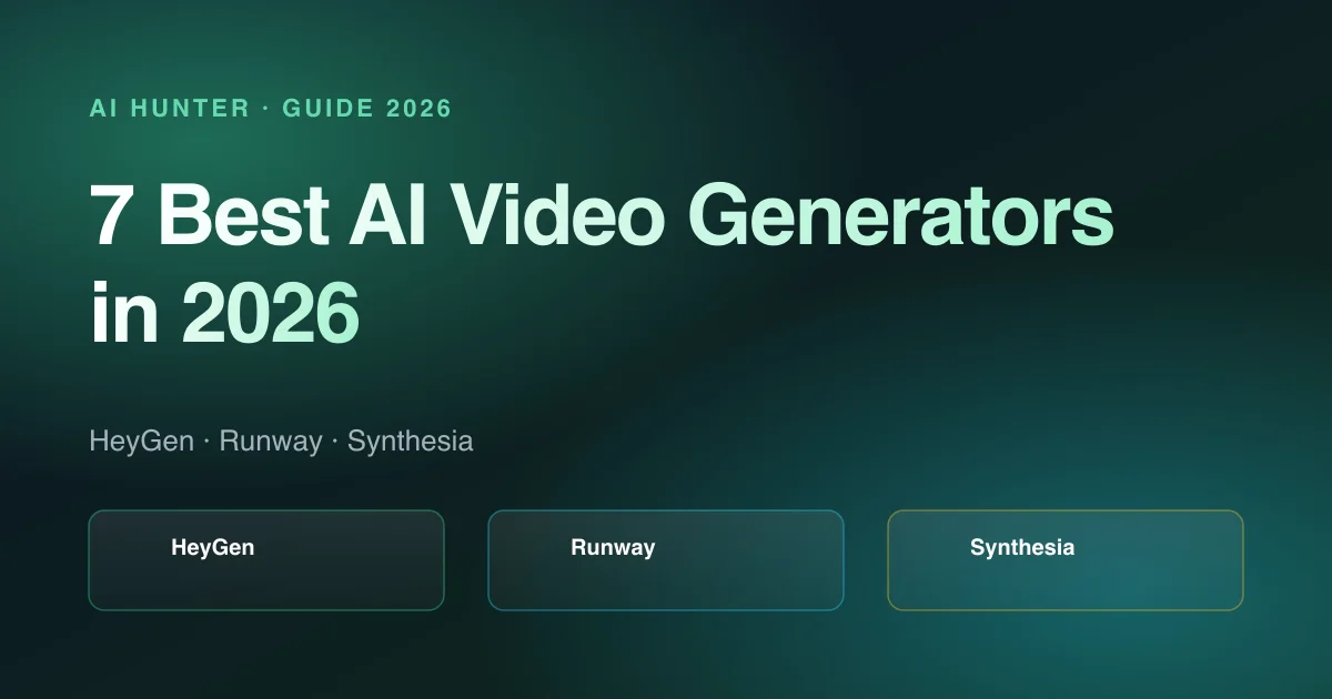 Cover image: 7 Best AI Video Generators in 2026