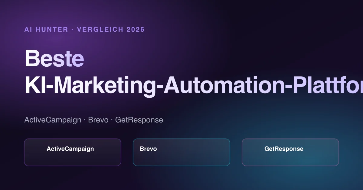 Titelbild: Beste KI-Marketing-Automation-Plattformen 2026