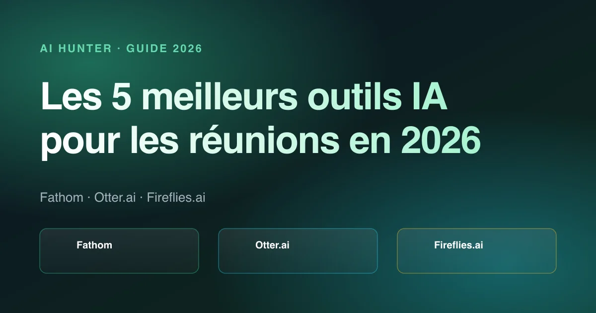 Les 5 meilleurs outils IA pour les réunions en 2026