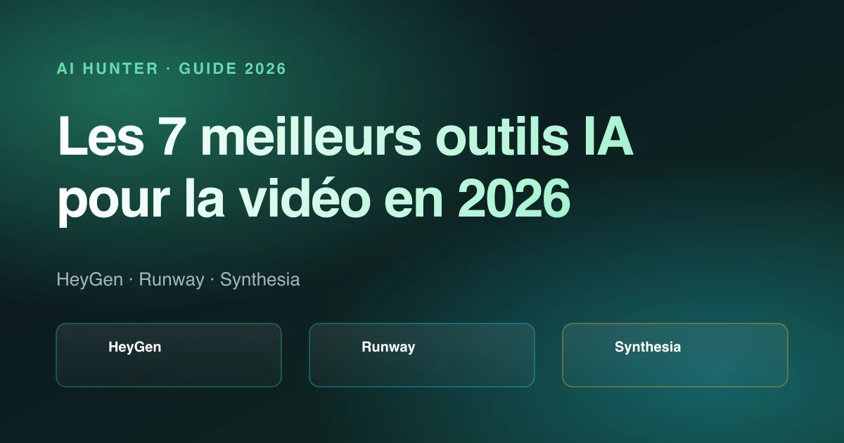 Illustration de couverture : Les 7 meilleurs outils IA pour la vidéo en 2026