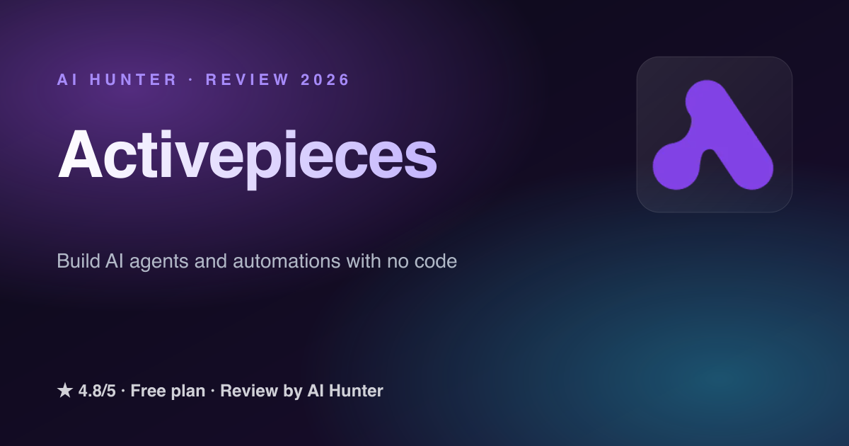⭐⭐⭐⭐⭐ 4.8/5 Activepieces — Tech teams wanting AI automations without ...