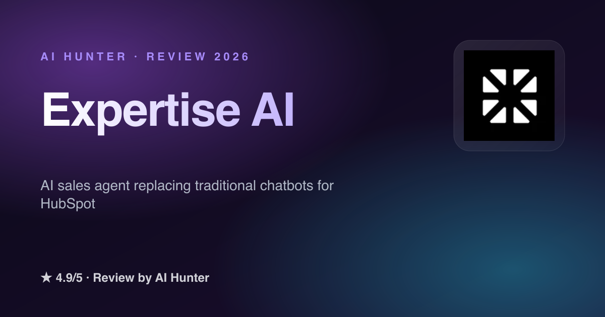 ⭐⭐⭐⭐⭐ 4.9/5 Expertise AI — HubSpot users wanting intelligent AI-powered ...