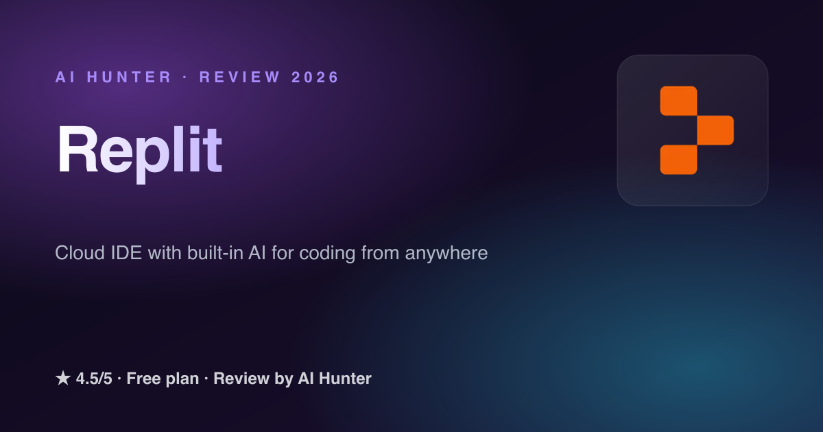 ⭐⭐⭐⭐⭐ 4.5/5 Replit — Developers and beginners wanting a complete AI dev ...