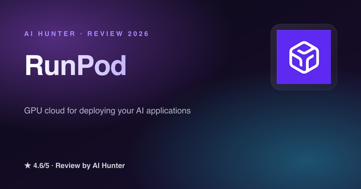 Runpod ⭐⭐⭐⭐⭐ 4.6/5 RunPod — AI developers and researchers wanting affordable ...
